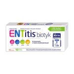 Entitisbiotyk 10 pastylek do ssania smak truskawkowy